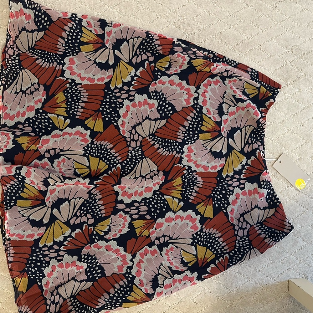 Boden floral patterned skirt with tags
